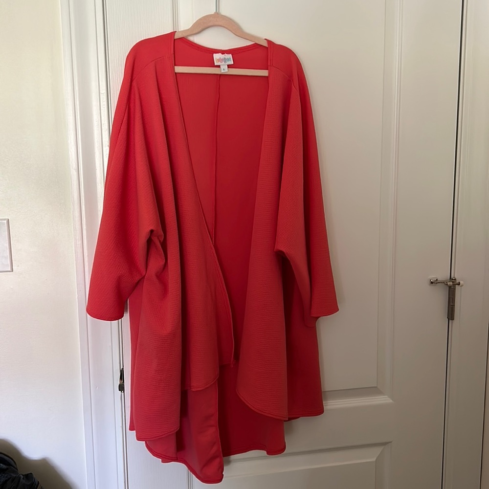 LulaRoe pink kimono